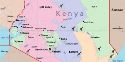 Μεγάλες χάρτης της Κένυας