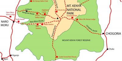 Χάρτης του όρους Κένυα